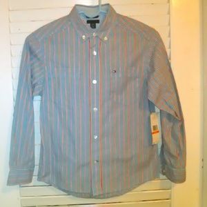 NWT Tommy Hilfiger Button Down Shirt Sz 8/10